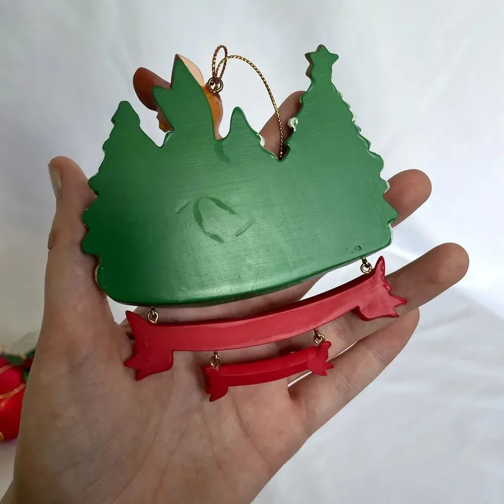 Disney collectible piece ornament bambi best‎ friends christmas 2001 christmas